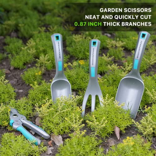 Set de herramientas de jardín GOODSMANN de aluminio, 4 piezas miniatura 5