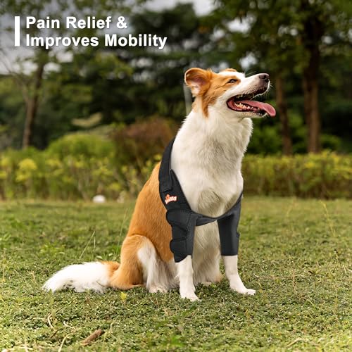 NeoAlly Cotoveleiras para cães para cotovelo e suporte de ombro para higroma de cotovelo, displasia,