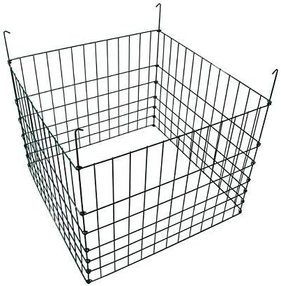 MTB Garden Wire Compost Bin 36x36x30 inches & 30x30x24 inches Black & Green