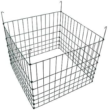 Garden Wire Compost Bin 30x30x24 inches, Green, Garden Bed Fencing