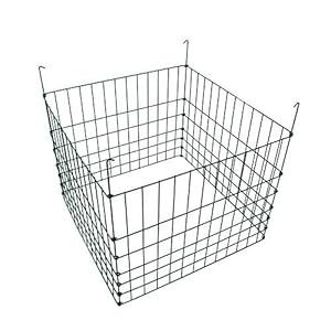 Garden Wire Compost Bin 30x30x24 inches, Green, Garden Bed Fencing
