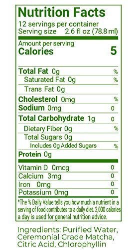 Tannor's Tea Liquid Matcha Concentrate With Chlorophyll - Award Winning | Antioxidants & Energy [32 Fl Oz Bottle] #TOP7