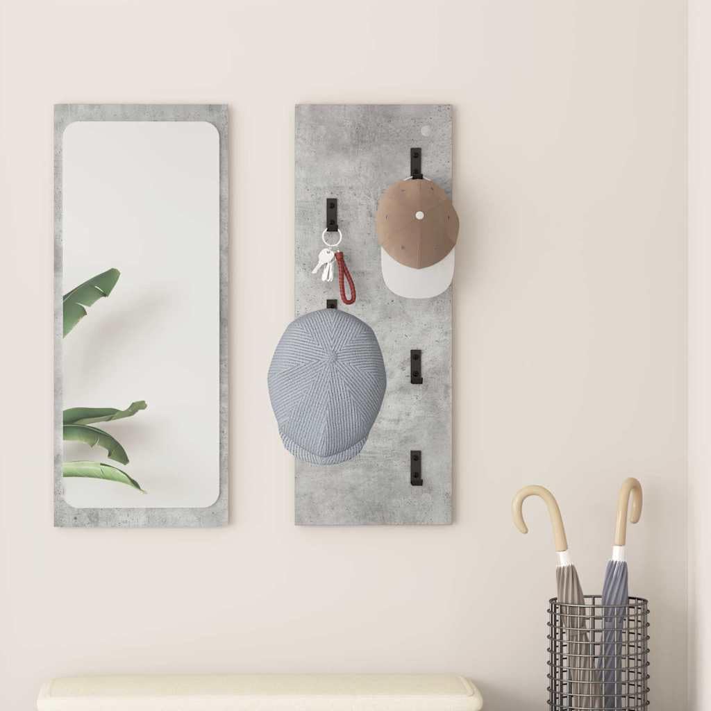 Table de chevet murale bois gris rangement suspendu gain de place chambre salon