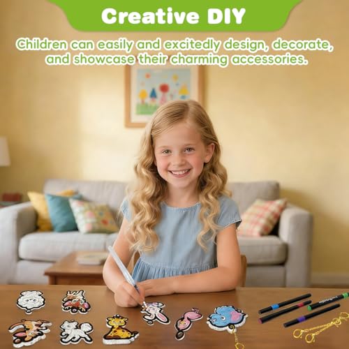 Image of PATPAT 37Pcs DIY 3D Magic Puffy Paint Kit for Kids, Cartoon Animals Theme Coloring Charms Set, 15 Templates, Fun Hands-On Textured Art Craft Set for Kid Creativity, Birthday Gift for Girls Kids