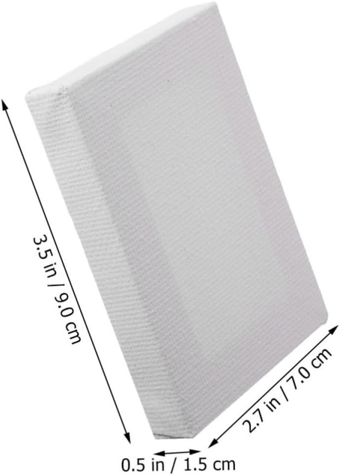 5pcs Mini Oil Painting Frames, Blank White Wood Cloth Boards