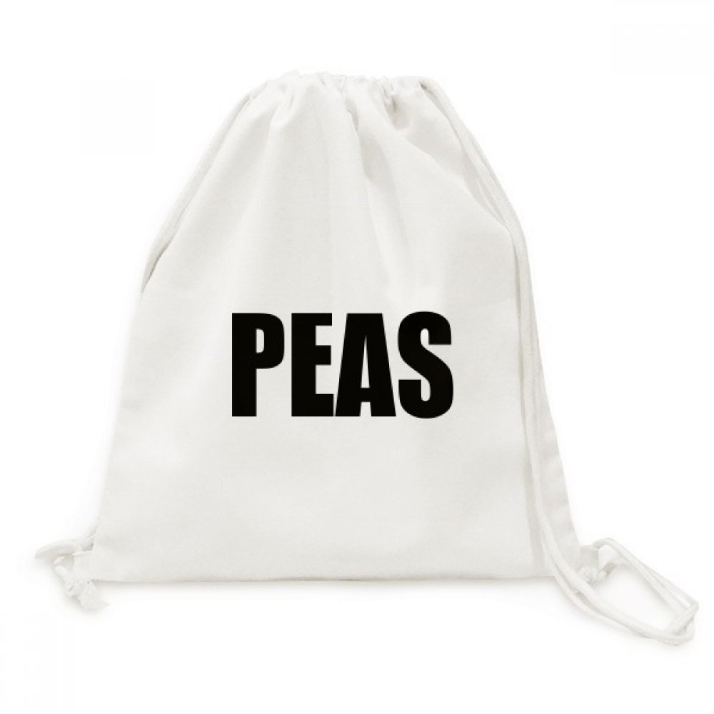 Sacs à cordon voyage Toile Drawstring Backpack pois légumes aliments - 5