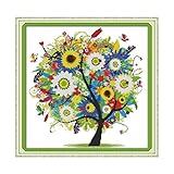 Diseño de árbol colorido y hermoso, buena percepción visual.