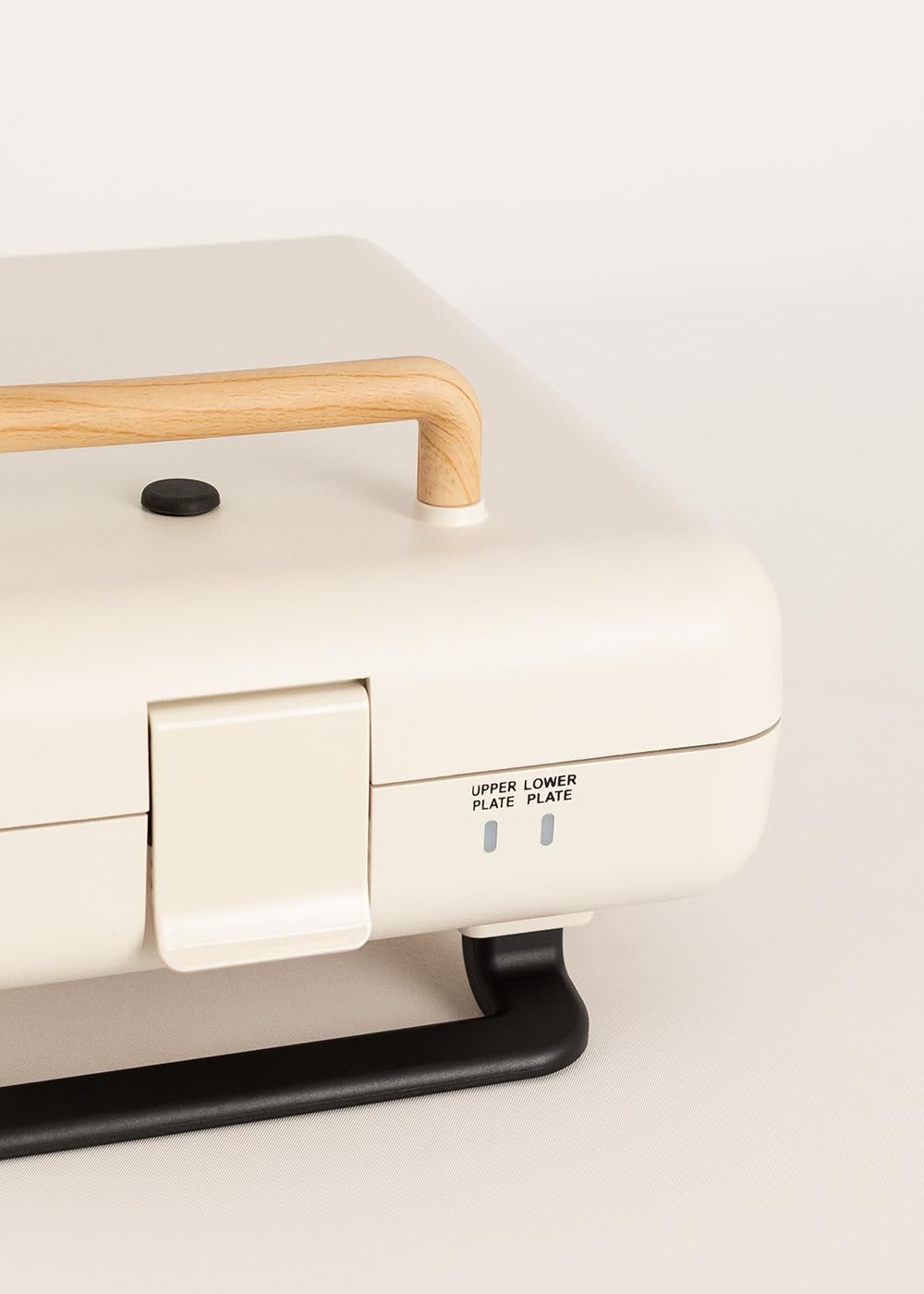 CREATE/STONE STUDIO Sandwichtoaster Vierfach-Waffeleisen Cremeweiß 1600W 4 Scheiben Antihaftbeschichtung 180°-Öffnung