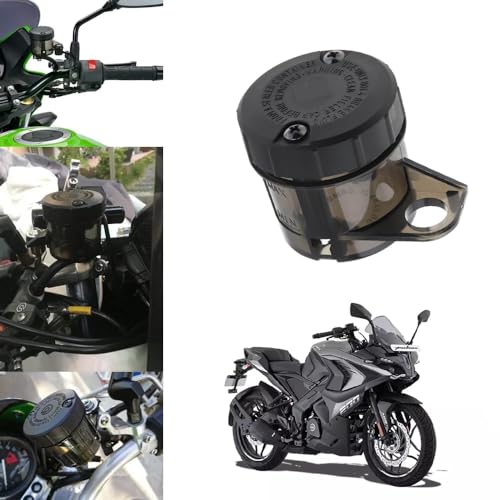 Image of Vagary Bike Front Bike Oil Can Brake Clutch tank Fluid Reservoir Oil Tank for Bajaj Pulsar Rs 200 (Black)