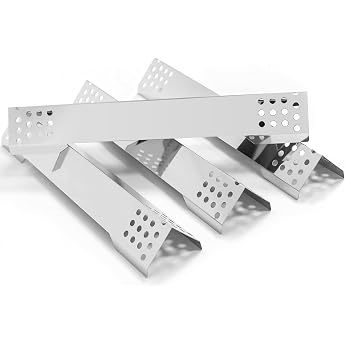 Stainless Steel Heating Plate for R sle Videro Series G3 G3-S G3-S Nero Vario+ 40.2 cm Burner Cover Replacement Parts Flame Distributor for R sle Videro G2 G4 G6 Series and Zanzibar Aroma Rails Pack of 4