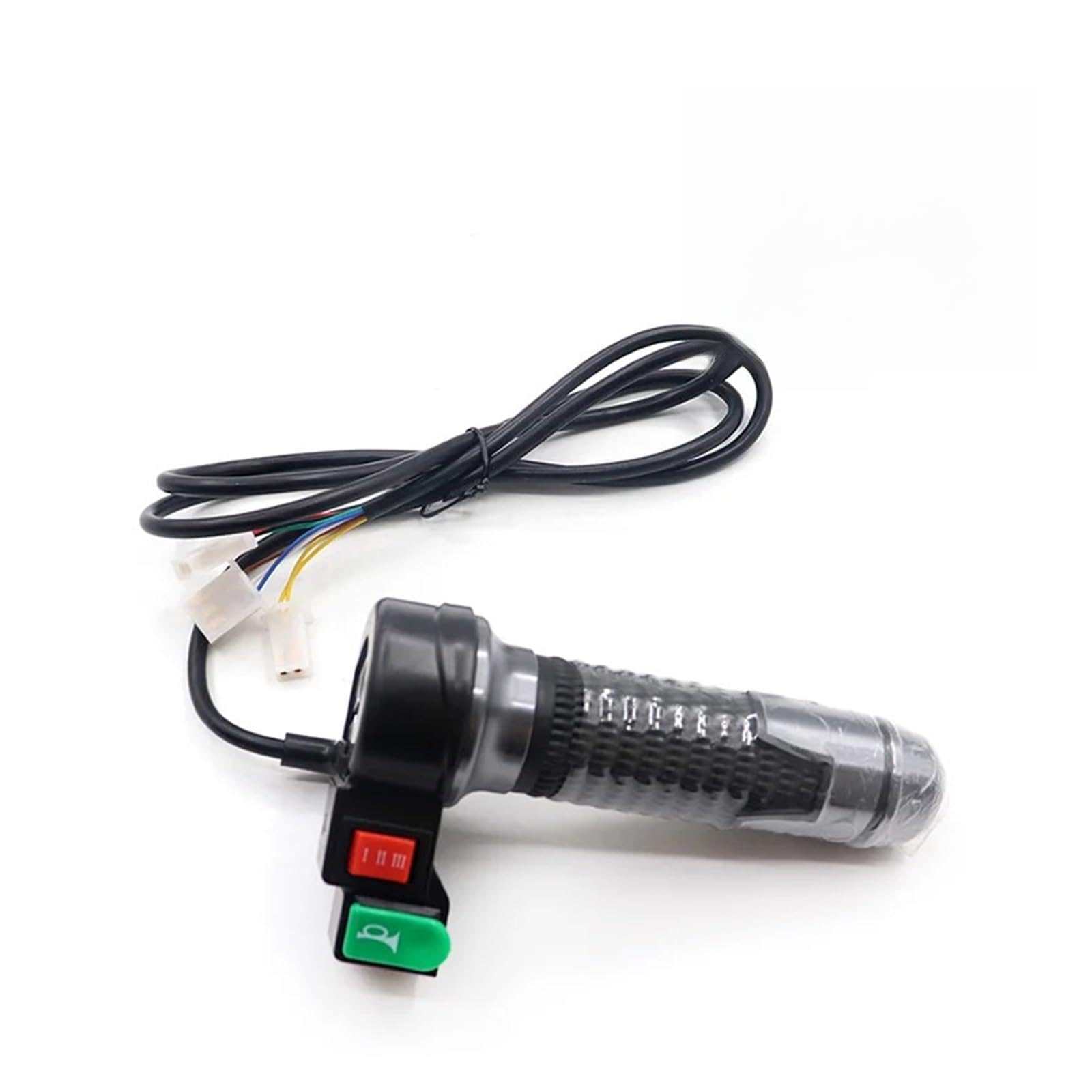 Empuñaduras Manillar Empuñadura Universal para Patinete De Tres Ruedas, Marchas hacia Adelante Y hacia Atrás, Piezas De Mango De Giro, Funda De Goma para Manillar De Motocicleta