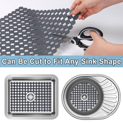 Protector para Lavabo de Cocina PVC Gris 15.7 x 11.8 pulgadas miniatura 2