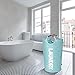 DOKEHOM 90L Large Laundry Basket, Collapsible Laundry Bag, Freestanding Tall Clothes Hamper, Foldable Washing Bin (Light Blue)