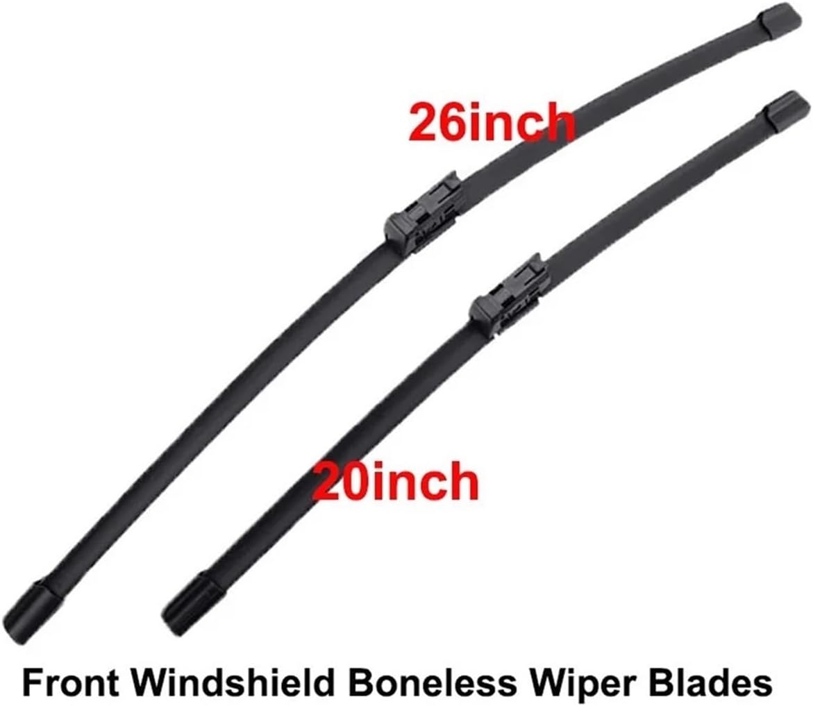 2p Car Boneless Wiper Blades Compatible With Tesla Model 3 Y Juniper 2025 2024 2023 Front Windscreen Windshield Rubber Auto Cleaning Protect(For MODEL Y 20-26)