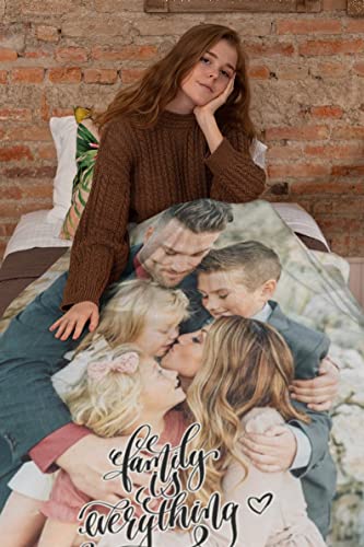 Couverture flanelle photo personnalisée 180x200cm plaid polaire personnalisé grand canapé lit