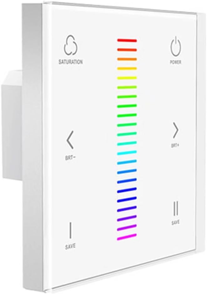 LEDENET E3 Wall-mounted Touch Panel RGB RF Wireless Controller For 3528 5050 Multi-color LED Strip Lighting 12-24V 12A
