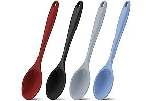 Heat-Resistant 4-Piece Silicone Cooking Spoons Set