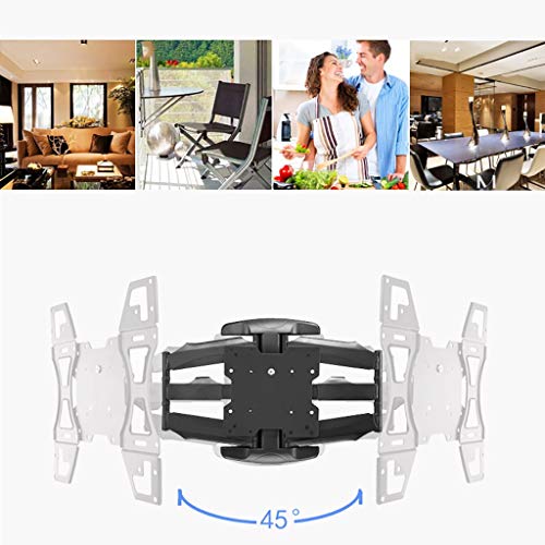 Support mural TV inclinalble et orientable pour supprimer les reflets sur l'écran