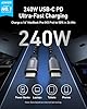 Anker Prime USB C to USB C Cable, 240W Fast Charging Cord, Upcycled-Braided Nylon with 100-Year Bend Durability for iPhone 17 Series, MacBook, Galaxy S24(3 FT) #1