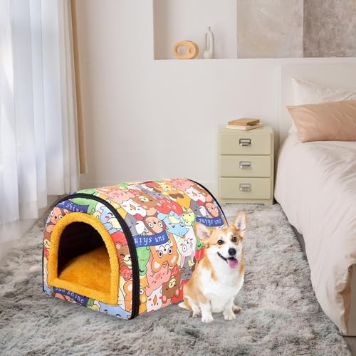 Niche d'extérieur pour chat résistante aux intempéries et isolée
