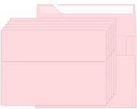 Vista 10 de 100 Paquetes de sobres de papel kraft de 4 x 6 pulgadas para tarjetas de invitación, sobres pequeños A6 autosellantes para bodas, fiestas