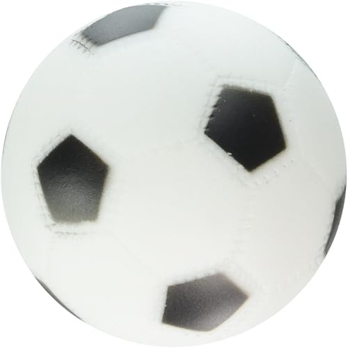 Boss Pet 51341 Pelota de fútbol de vinilo para perro de juguete con chirriador