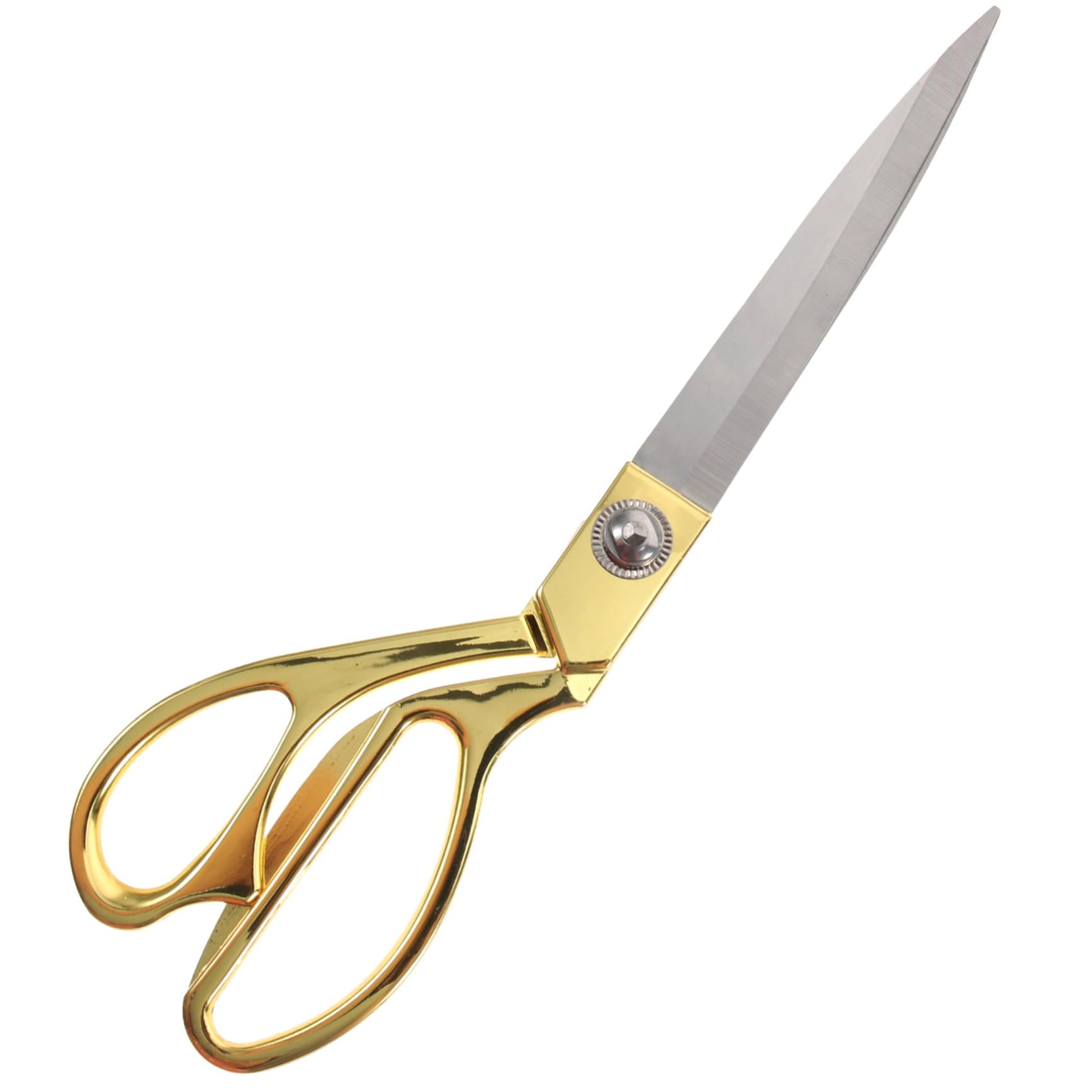 Tofficu 1pc Gilded Stainless Steel Scissors for Cutting Tailor Shears for Sewing Resistant Design Modern Golden Finish