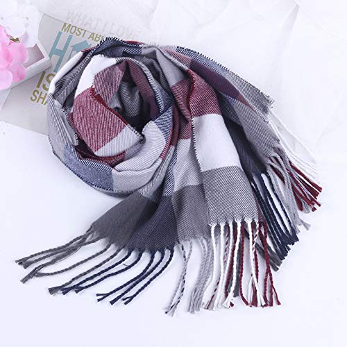 Liroyal 2016 new fringed cashmere shawl solid color warm scarf