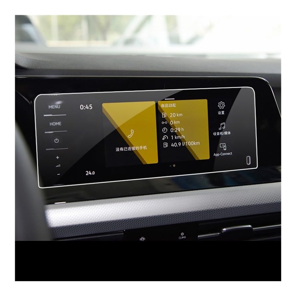 Verre trempé Golf MK8 : protection d'écran de tableau de bord 2020-2022 - 8