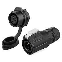 Vista 23 de CNLINKO Conector Circular de Panel IP68 M16 de Plástico de 3 Pines Macho y Hembra Eléctrico Impermeable Arnés de Cables Automático Soldadura