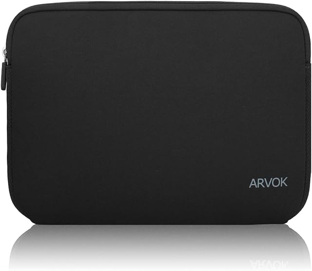 Arvok pokrowiec na laptopa 15 15,6 16 cali ultracienkie etui MacBook pro 16-calowa kieszeń wodoodporny notebook komputer kieszeń tablet aktówka torba do przenoszenia etui skóra pokrowiec na HP/Dell/Lenovo/Asus/Acer czarny