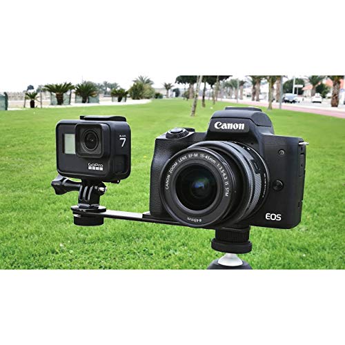 Wealpe Stativ Mount Adapter Stativadapter Halterung Kamera Zubehör Kompatibel mit GoPro Hero 11, 10, 9, 8, 7, Max, Fusion, Hero (2018), 6, 5, 4, Session, 3+, 3, 2, 1, DJI Osmo Action Kameras