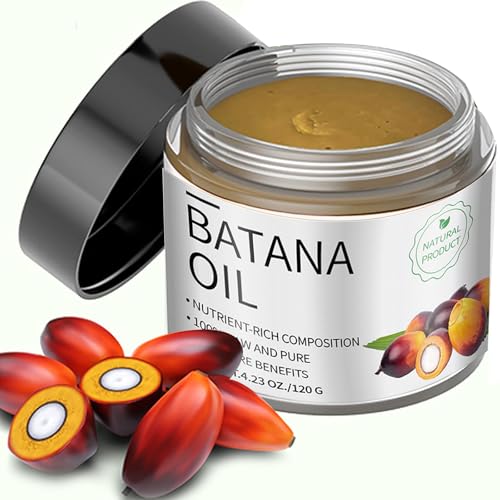 Organic Raw Batana Oil for Hair Growth Thickness Women 100% Natural Batana Oil Hair Mask Cream Organic for Healthy Fuller Hair 120G1PCS