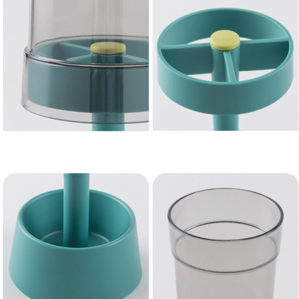 Bagno Porta Questo Portaspazzolino con Coperchio for Tazza Ha Quattro Slot E può Anche Contenere Il Dentifricio Spazzolino Accessori(White)