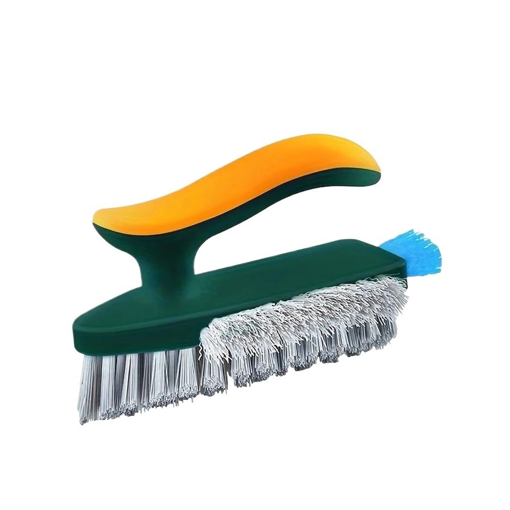 Sunrrafck Green 1Pc 4 In 1 Brush Squeegee For Gap Groove Cleaning Tool Glass Scraper Kitchen Bathroom Floor Tire Cleaner Brushes Home(Green)