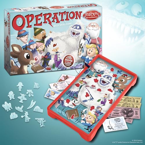 Operation Rudolph The Red Nosed Reindeer juego de mesa clásico miniatura 2