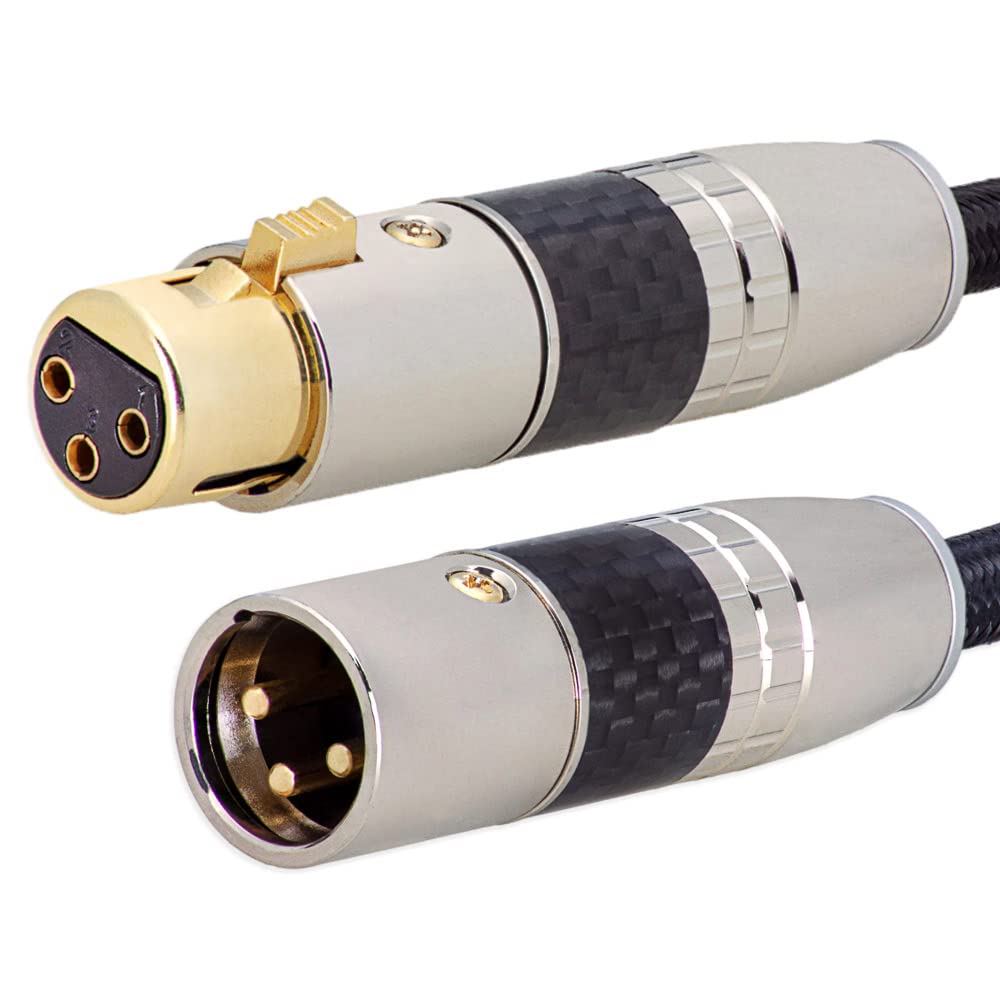 XLR 3 Pin Kabel/XLR Stecker auf XLR Buchse Audio Hifi Boxen Lautsprecher Mikrofonkabel DMX OFC-Kupfer (3)