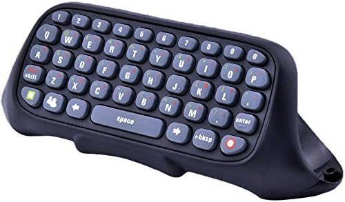 Full Qwerty Text Chat Messaging Pad Chatpad Keyboard for Xbox 360 Games Controller, Black