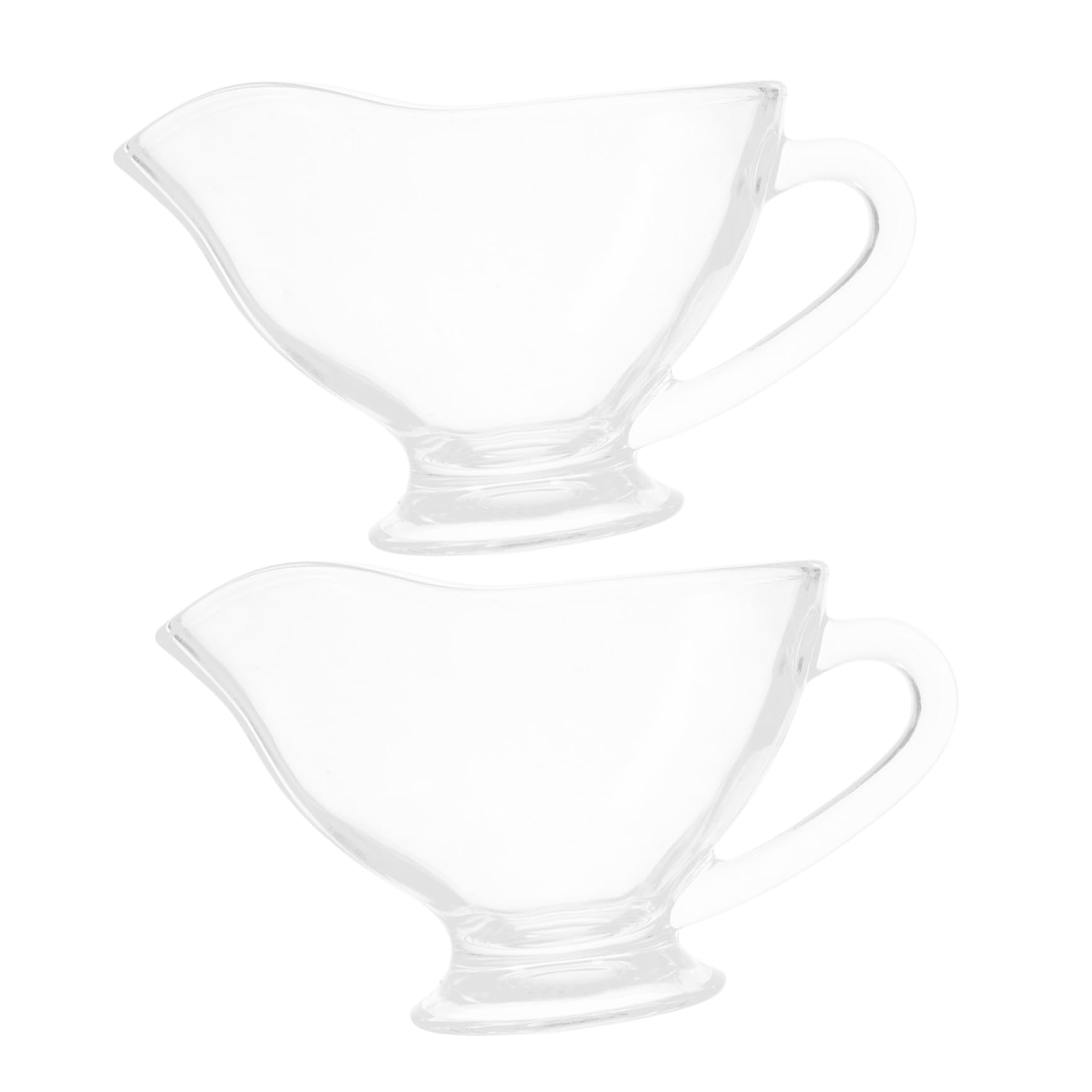Saucière en verre anti-goutte avec poignée pour éviter les taches de sauce