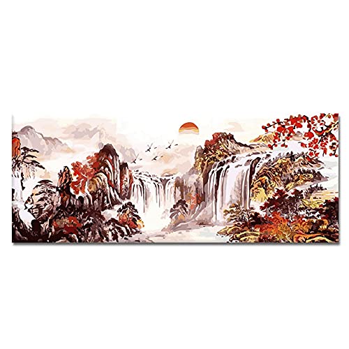 Peinture diamant 5d paysage d'encre un cadeau artisanal idéal à offrir