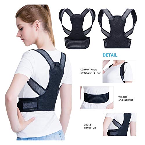 Correcteur de posture pour soulager le mal de dos blanc XS