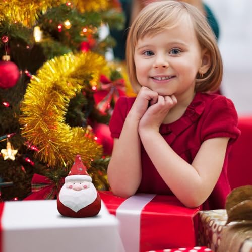 Figurine de Noël en bois : décoration de Père Noël debout pour table - 7