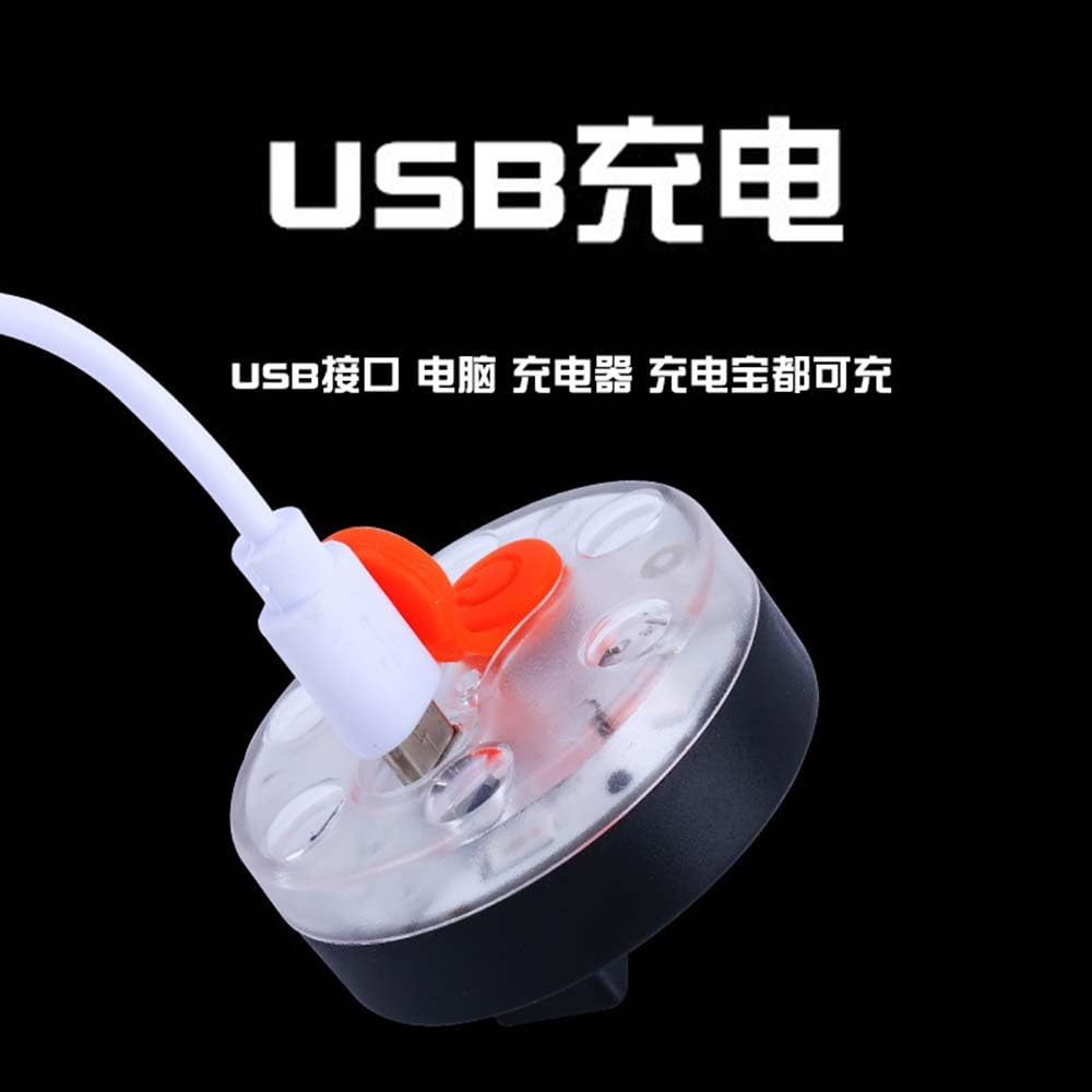 Luz Trasera para Ciclismo Nocturno, luz de Advertencia para Bicicleta de montaña y Carretera, luz para Mochila con Carga USB, Accesorios para Bicicleta