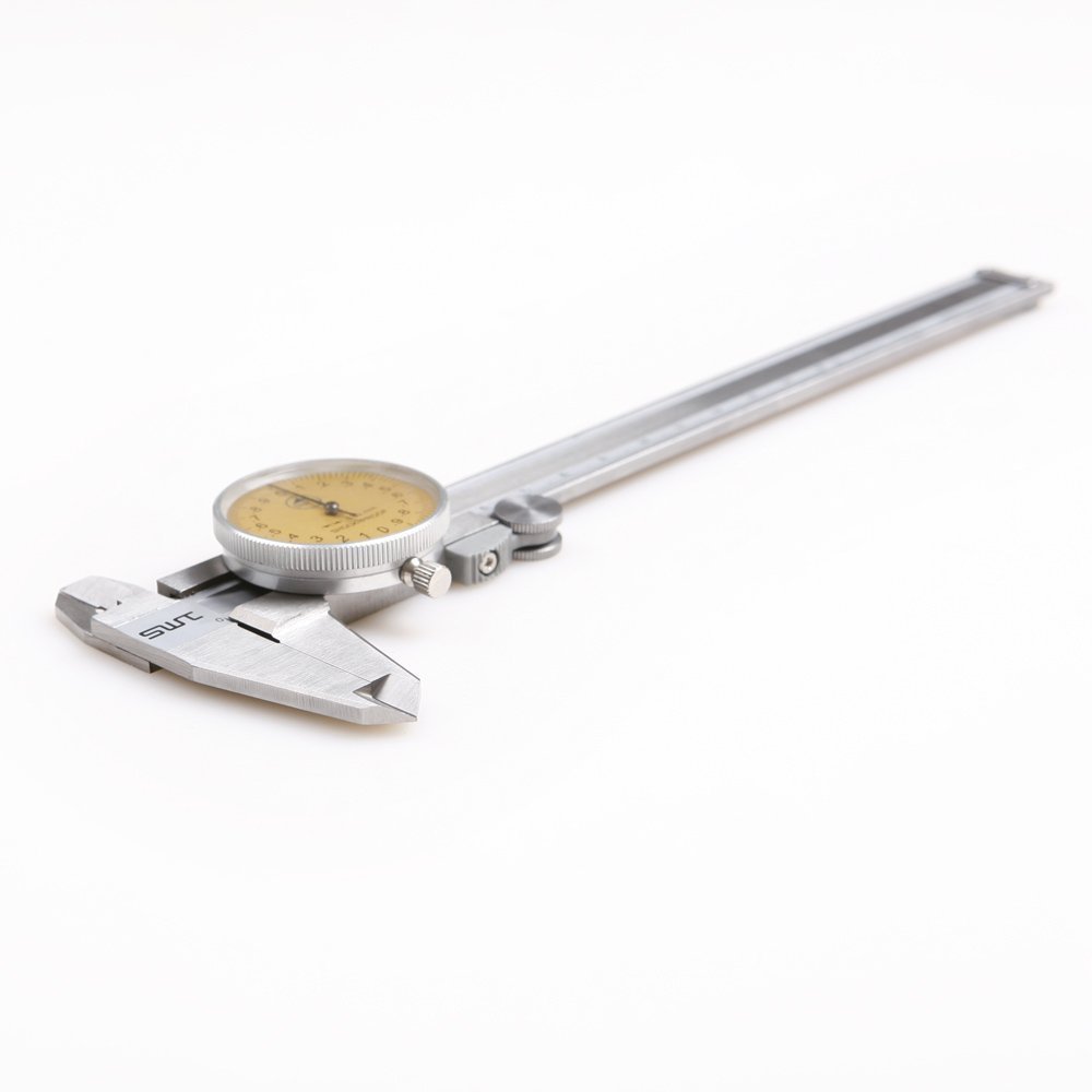 ATOPLEE Stanless acier de 6 pouces preuve Shook-pied à coulisse, / - 0,001" Précision-Mesure métrique