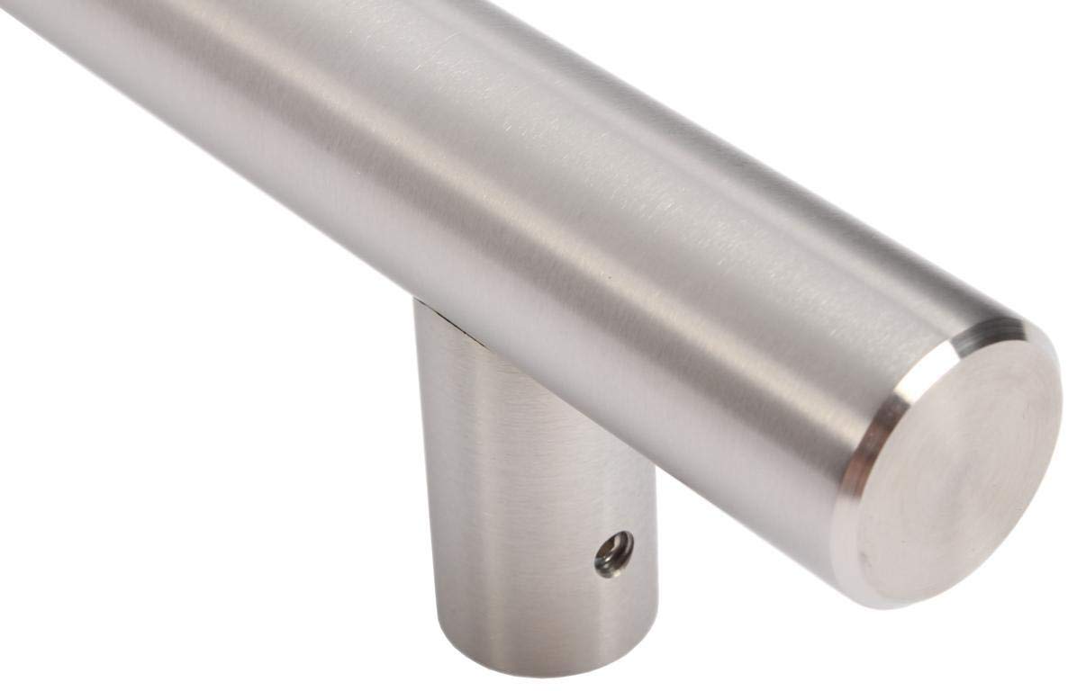 HISKA | Klamka do drzwi wejściowych Rozstaw otworów do wyboru długość 1000 mm stal szlachetna z uchwytami 90°