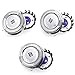 Juego de 3 cuchillas para afeitadora eléctrica para Philips HQ8 PT725 PT730 PT815 PT860 AT890 AT899 AT750, cabezales de afeitar de repuesto para cuchillas rotativas para hombres