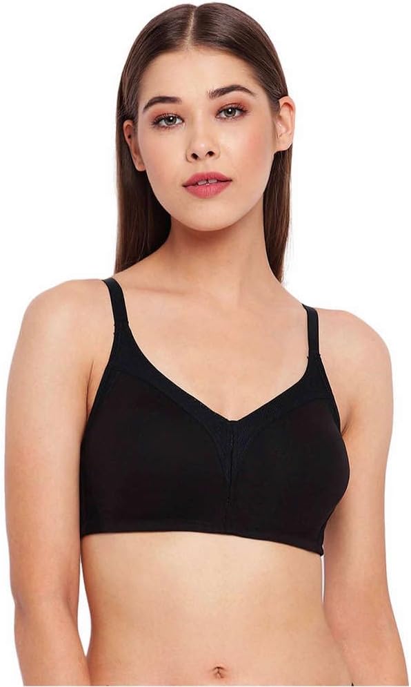 Enamor Innovations Fabcool Full Support Women's Everyday Full Figure Bra - Jiggle Control and Antimicrobial, Non-Padded, Wirefree, Full Coverage - AB75 (Available in Plus Sizes)