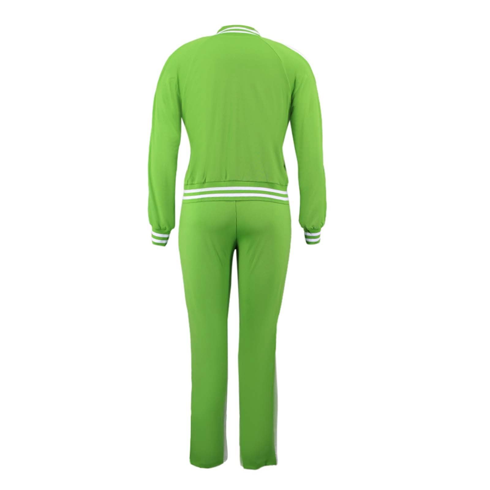 Jogginganzug Damen Schnee Overall Damen Einfarbig Casual 2 Stück Hosen Sportswear Set Sporthosen Für