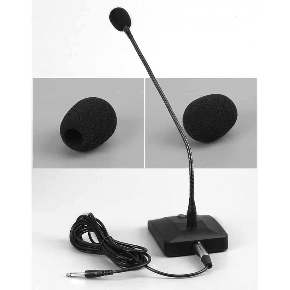 Micrófono de Conferencia Profesional con Cable, Micrófono de Condensador de Cuello de Cisne de Escritorio para Transmisión de Voz.