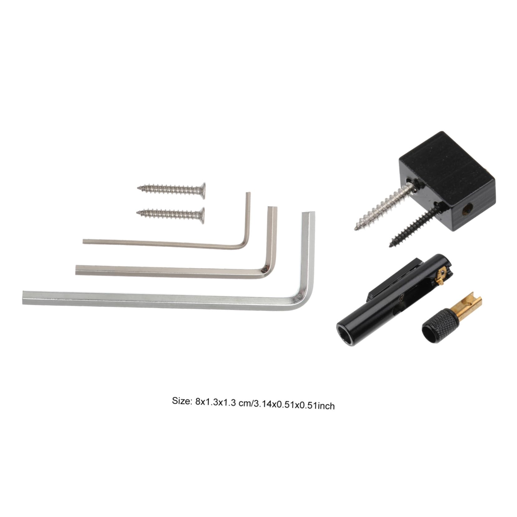 Pont sans Tête pour Basse 5 Cordes Noir Ga1121 en Métal